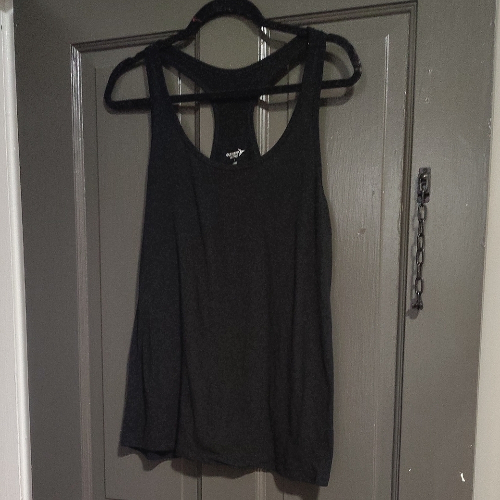 Old Navy Black Racerback Tank Top